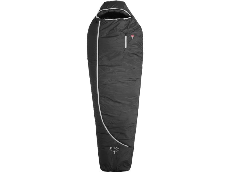 [1931793] Grüezi Bag Schlafsack Fusion Zero -3 °C 200 cm, Schwarz (230 cm)