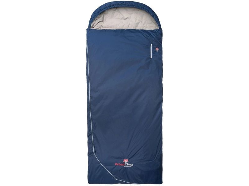 Grüezi Bag Schlafsack Wolle Camp Comf XXL 4 °C R 190 cm, Blau