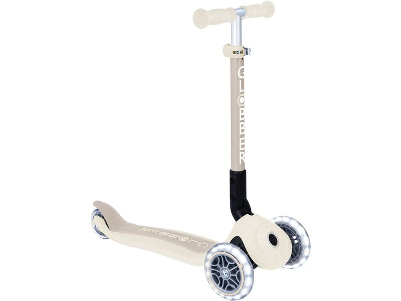 GLOBBER Scooter Junior Foldable Lights ECO Mini Beige