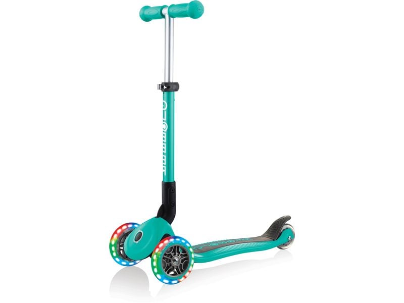 GLOBBER Scooter Junior Foldable Lights Mini Grün