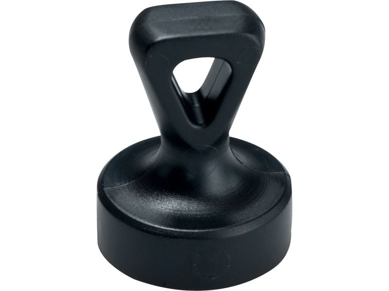 [2098512] Berec Haftmagnet mit Öse, Ø 17 mm 2 Stück, Schwarz (Schwarz)
