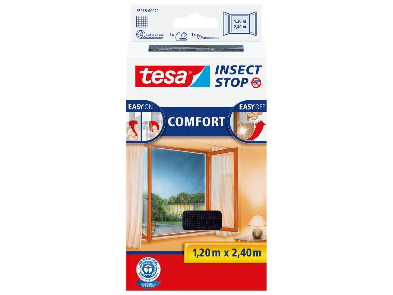 [450956] tesa Fliegengitter anthrazit, 1,2x2,4 m (Anthrazit)
