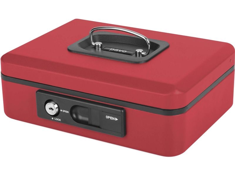 Pavo Geldkassette Deluxe 10", Rot