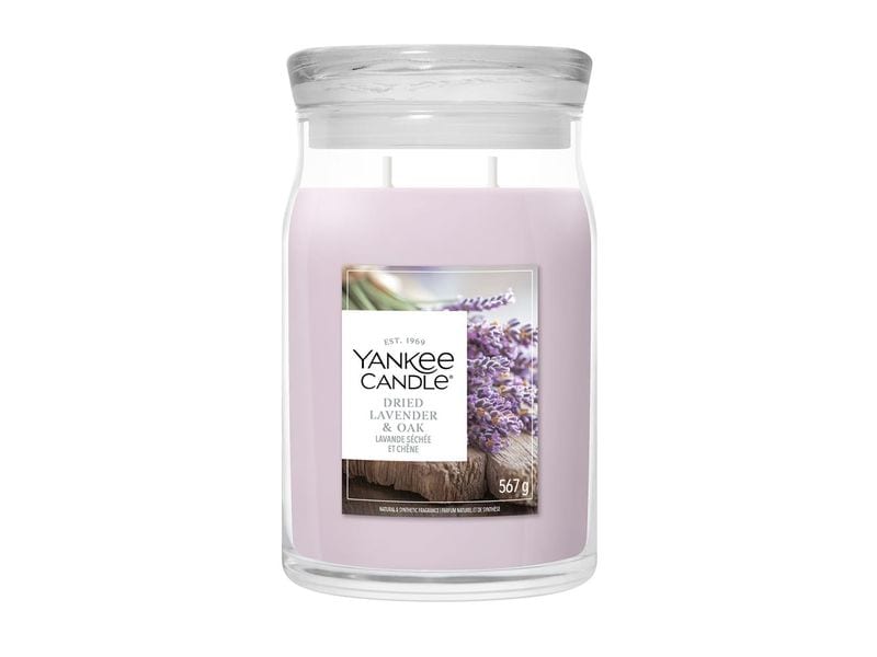 Yankee Candle Signature Duftkerze Dried Lavender & Oak Signature Large Jar