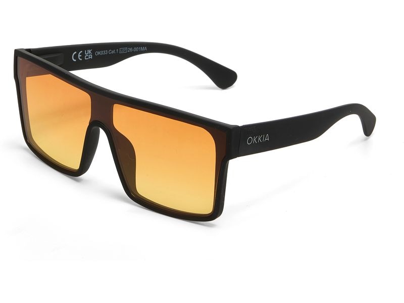 OKKIA Sonnenbrille Tokyo Black, Yellow Lens