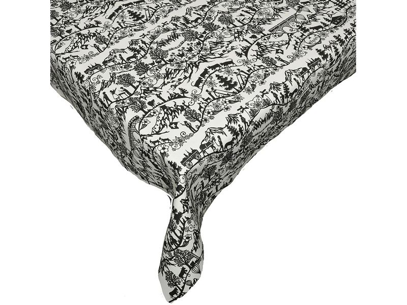 Hubatka Tischdecke Megaline, Scherenschnitt, 140 x 260 cm
