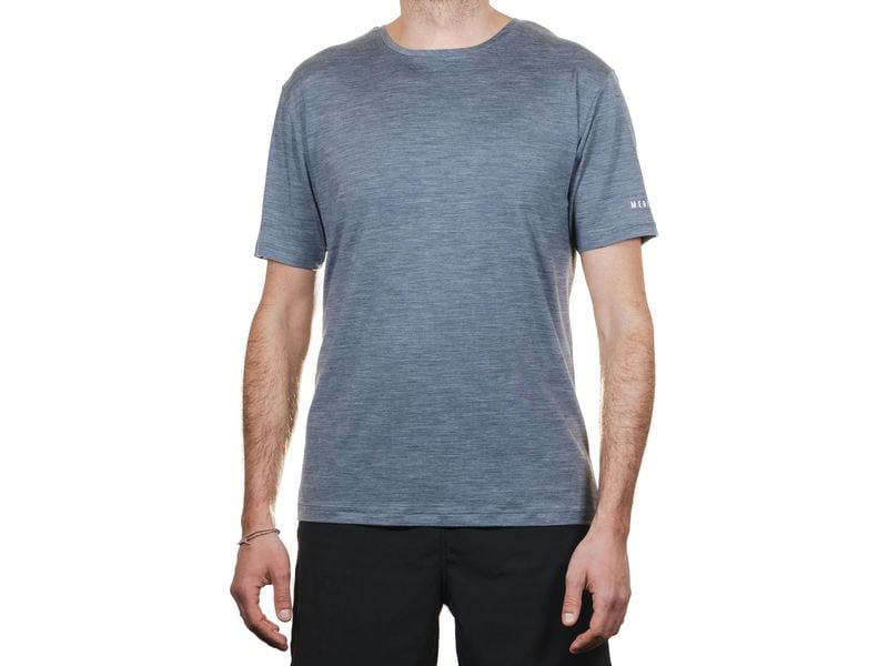 Merino & More Kurzarmshirt Funktionsshirt L, Grau