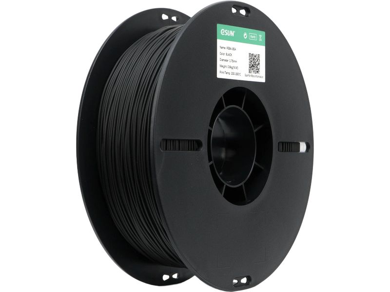 eSun Filament PEBA-85A Schwarz 1.75 mm 0.8 kg