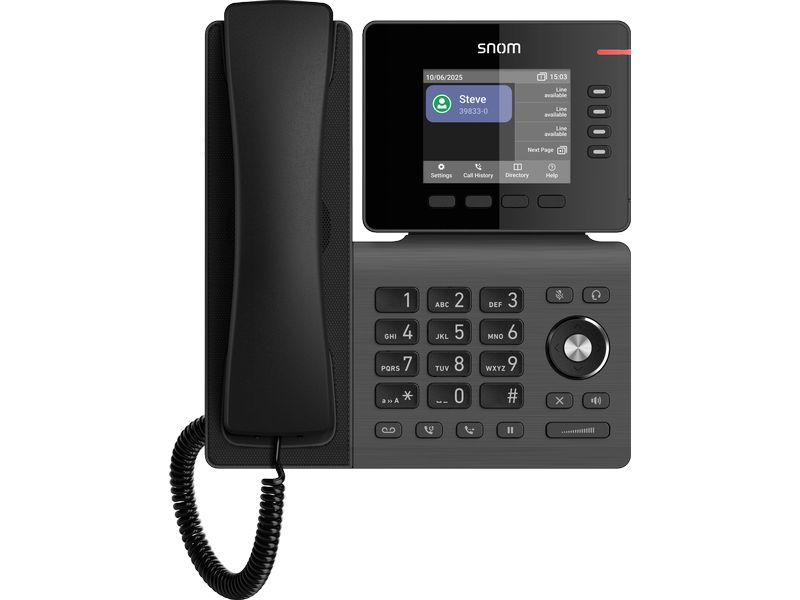 snom Tischtelefon D810W Schwarz