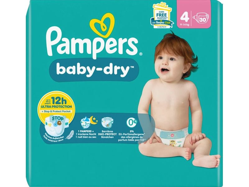 Pampers Windeln Baby Dry Grösse 4 (30 Stück, 3)