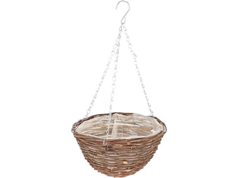 Esschert Design Blumenampel Weidengeflecht 25 cm