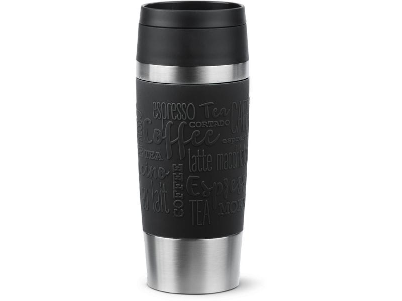 [2113912] Emsa Thermobecher Travel Mug Classic 360 ml, Schwarz (Schwarz)