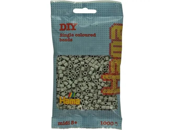 [2135207] Hama Bügelperlen Midi Kieselgrau, 1000 Stück (Grau)