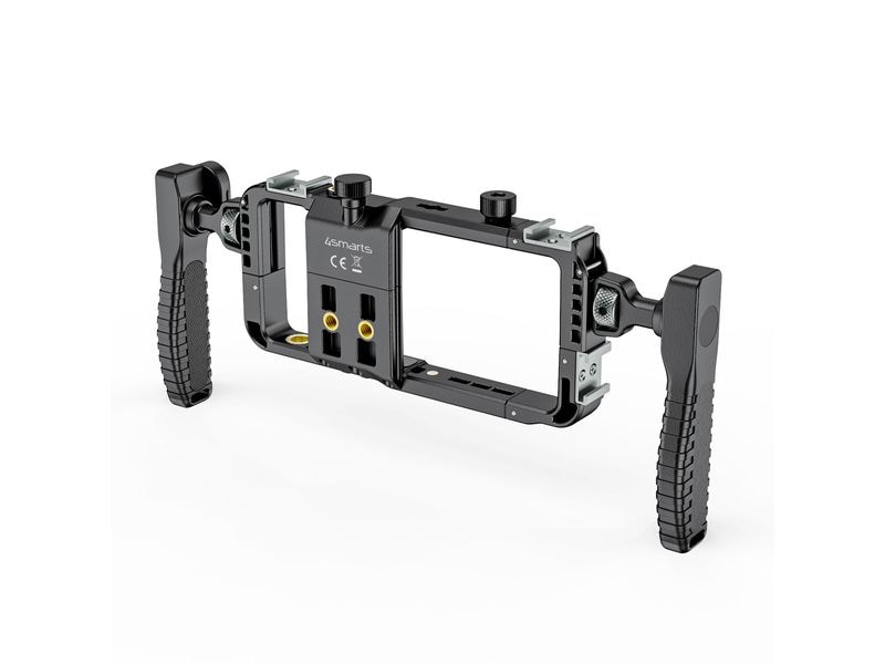 [2137057] 4smarts Universelles Smartphone-Video-Rig mit Fernauslöser, schwarz (Schwarz)