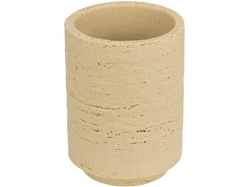 Wenko Zahnputzbecher Denia Polyresin Beige