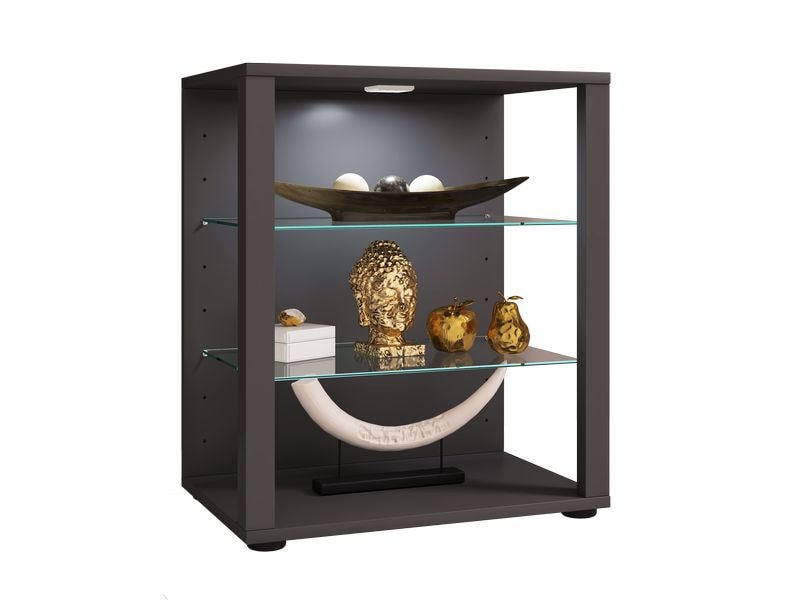 VCM Vitrine Glasol S 52 x 60 cm, Grau