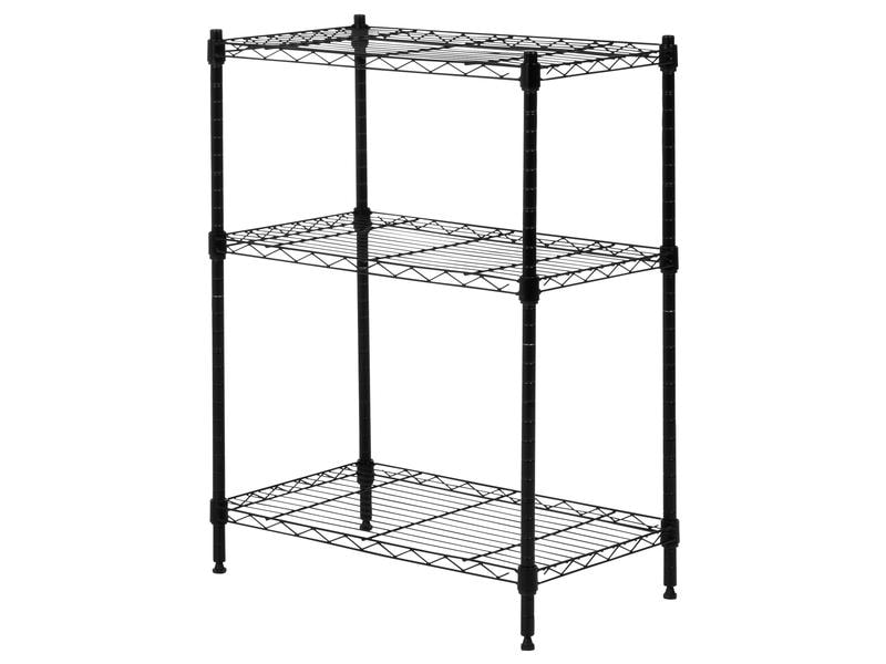 [1286285] FTM Regal aus Stahldraht schwarz mit 3 Tablaren