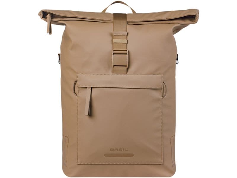 BASIL Gepäckträgertasche Brooklyn MIK Hooks, 17 l, sandfarben