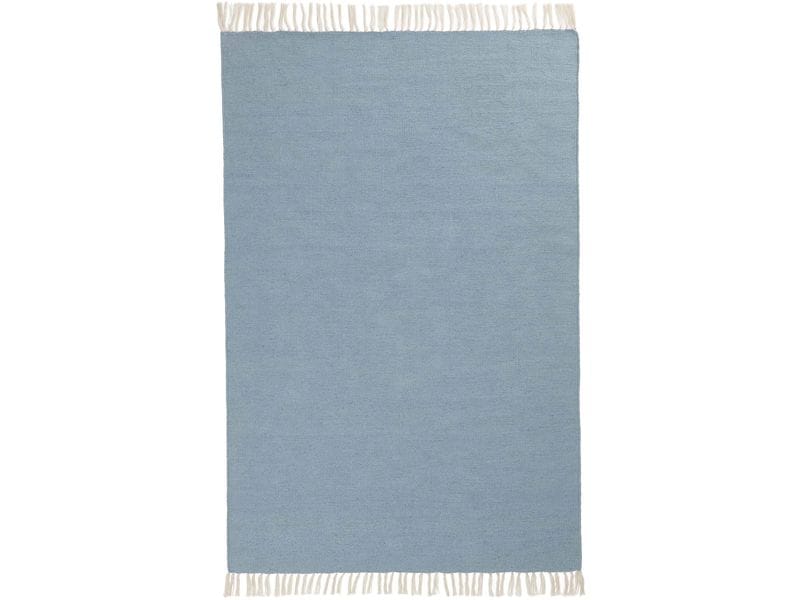 [2145520] Urbanara Teppich Udaka 90 x 130 cm, Eisblau (Eisblau)