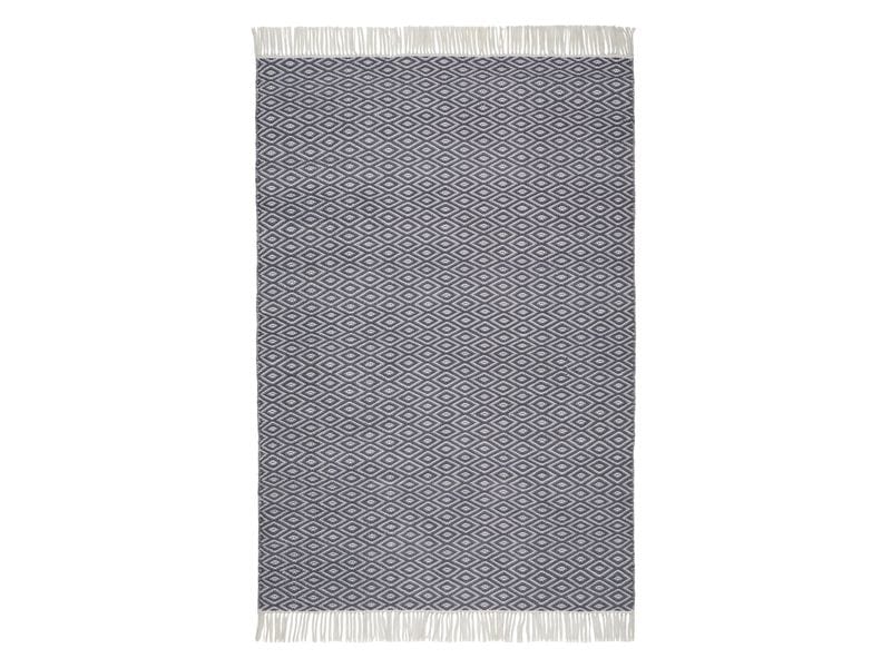 [2145495] Urbanara Teppich Barota 140 x 200 cm, Blaugrau (Blaugrau)