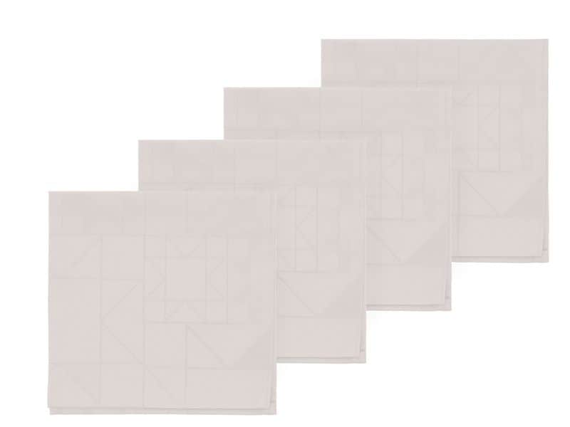 Södahl Stoffserviette Star 45 cm x 45 cm, Grau