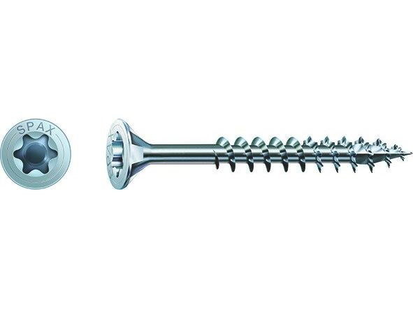 Spax Spanplattenschrauben A2 6 x 80 mm, 100 Stück