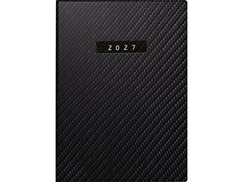 rido idé Taschenagenda Mod. Technik III 2027 Carbon A6, Kunstleder