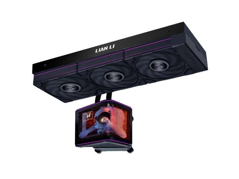 [2167352] Lian Li AiO 360 mm mit Display Schwarz (Schwarz)