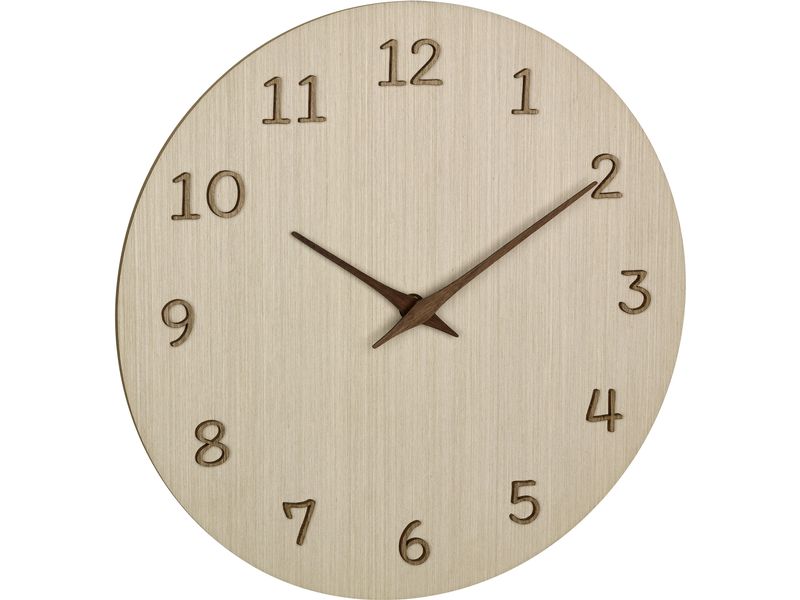 TFA Dostmann Wanduhr Braun