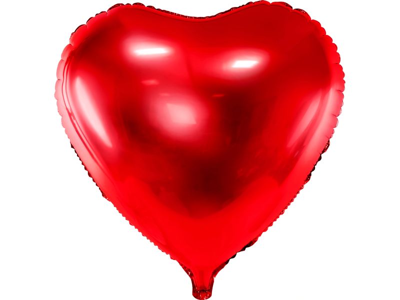 Partydeco Folienballon Herz Rot