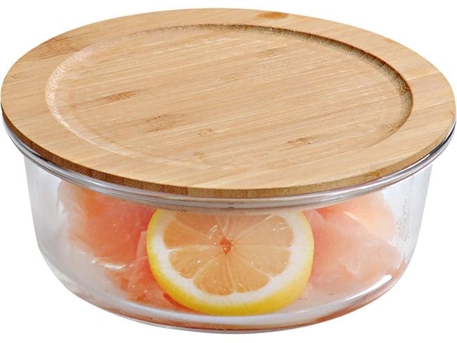 Kesper Vorratsglas Borosilikatglas rund 700 ml Braun