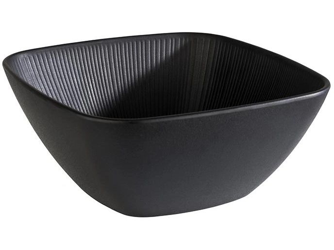 APS Schale Nero Schale 25 x 25 cm H11 cm Melamin schwarz Schwarz