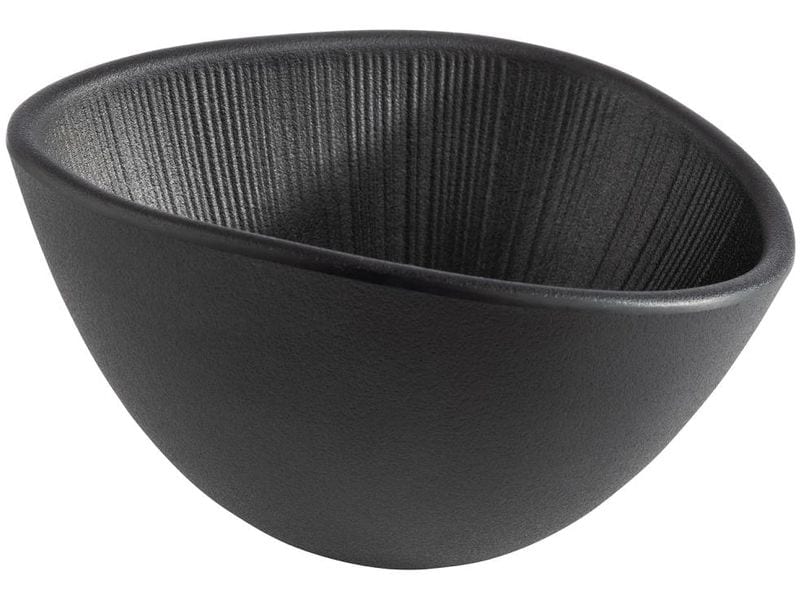 APS Schale APS Bowl Oval Nero 14.5 x 12.5 cm, Schwarz