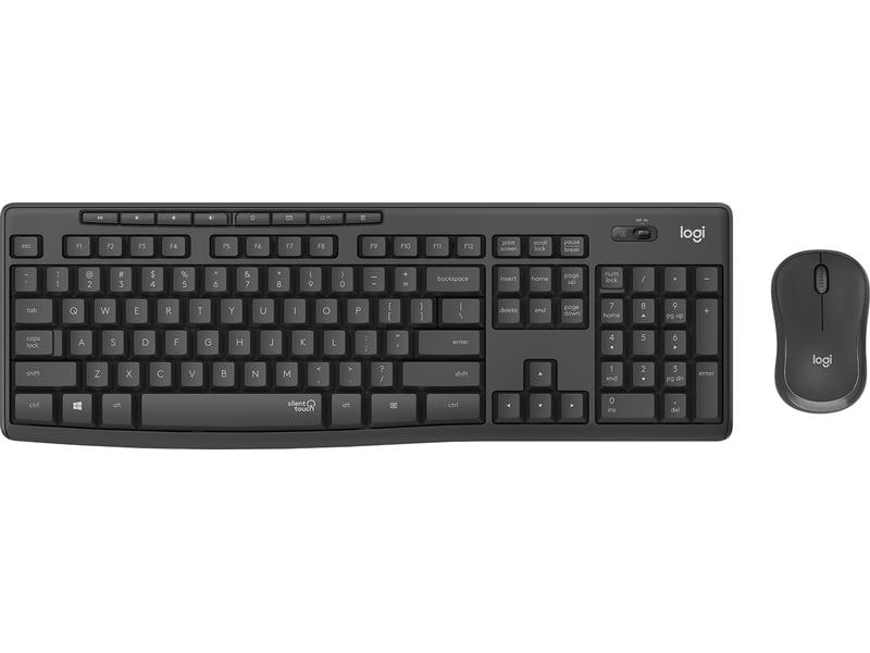 Logitech MK295 SilentTouch Wifi QWERTZ (CH) Schwarz/Graphit