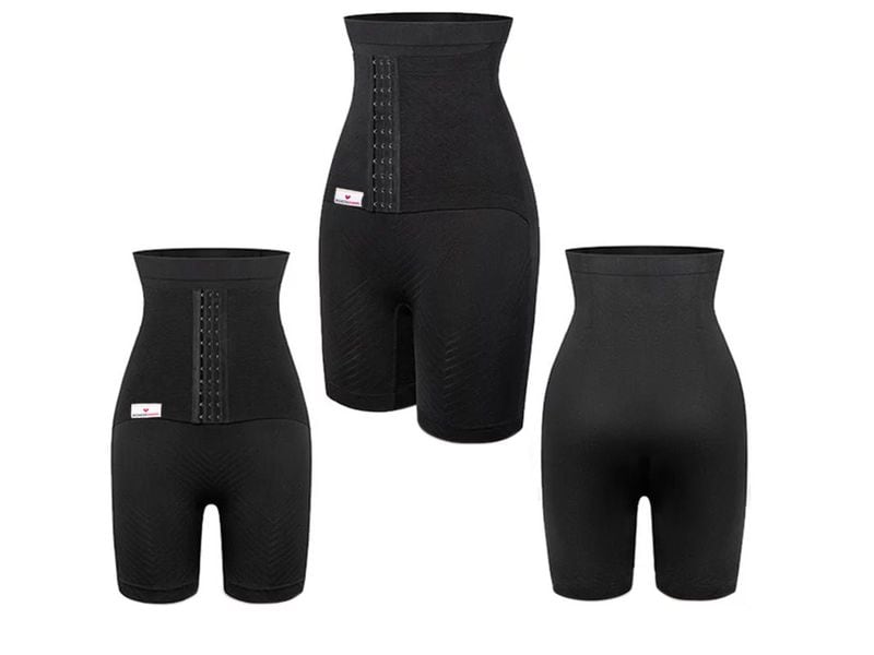 WonderMom Postpartum Belly Binder Shorts Gr. L,  Schwarz