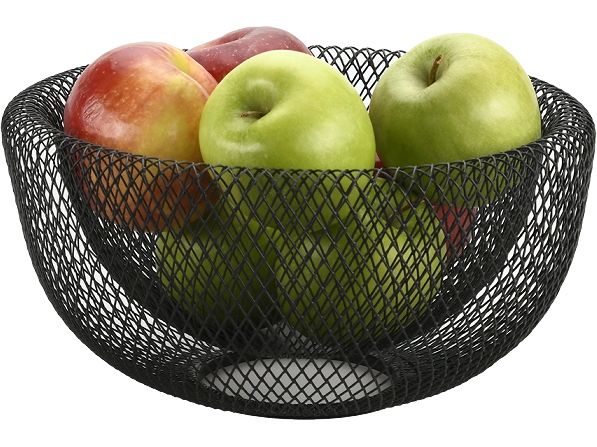 Kesper Brot- und Obstkorb Metall schwarz rund