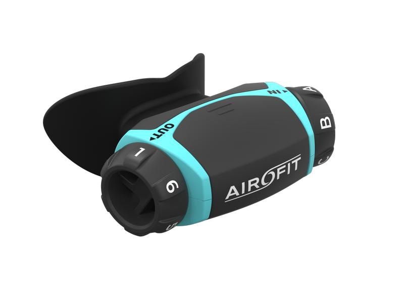 [1284169] AIROFIT Atemtrainer Active, Schwarz/Türiks