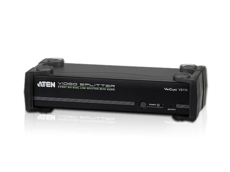 [1291366] Aten 4-Port Signalsplitter VS174 DVI-Dual-Link/Audio
