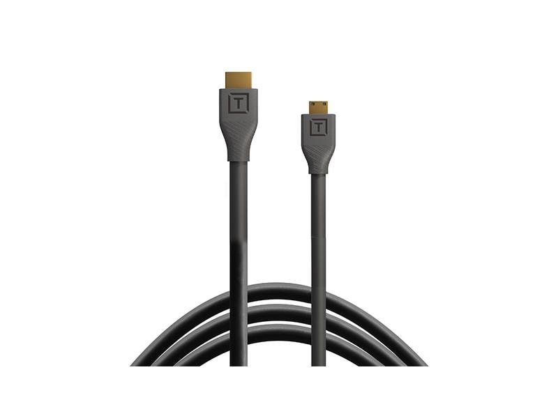 Tether Tools Kabel TetherPro HDMI Mini zu HDMI 2.0, 1 m Schwarz