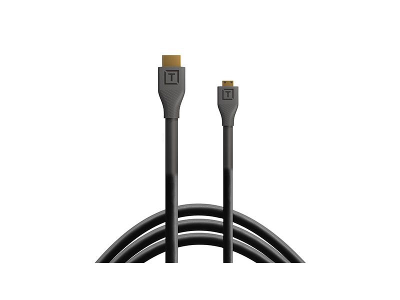 Tether Tools Kabel TetherPro HDMI Micro zu HDMI 2.0, 1 m Schwarz