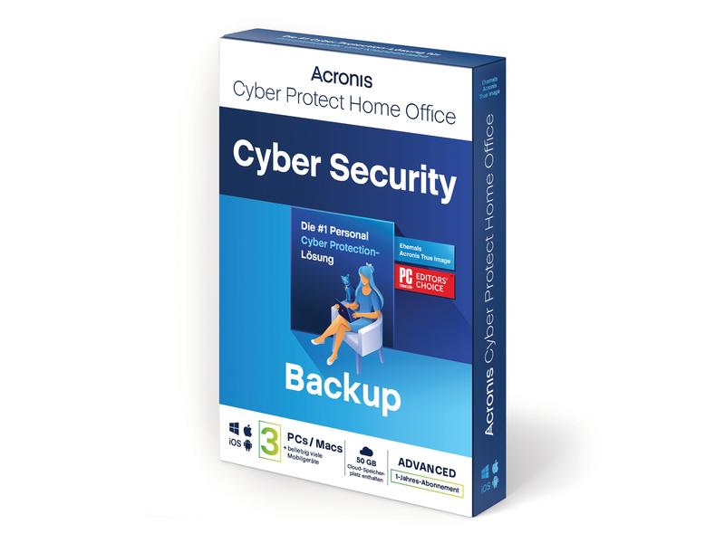 [1457829] Acronis Cyber Protect Home Office Security Edition Box, ABO, 3PC, 1y