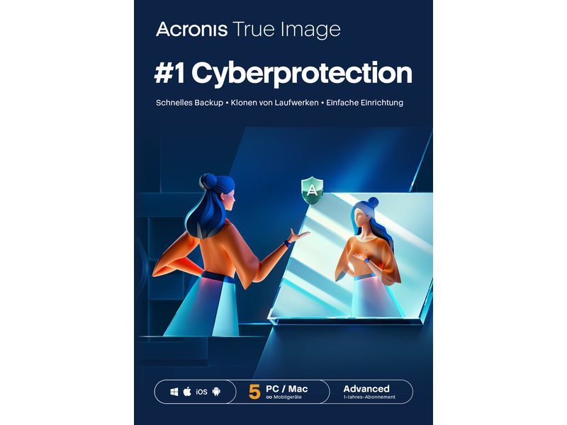 [1457863] Acronis True Image Advanced ESD, ABO, 5PC, 1y, 50GB