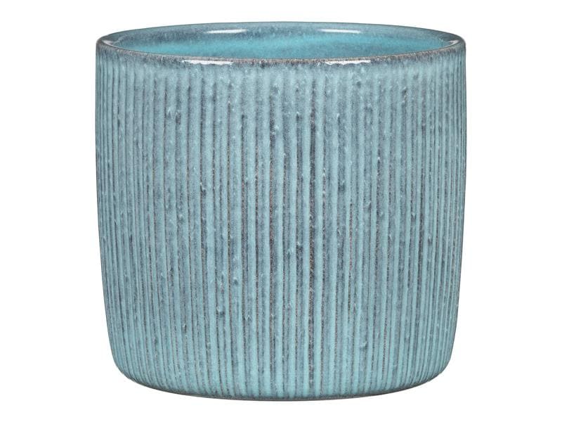 [1604688] scheurich Blumentopf Lagoon Solido Linea 19.3 cm, Blau