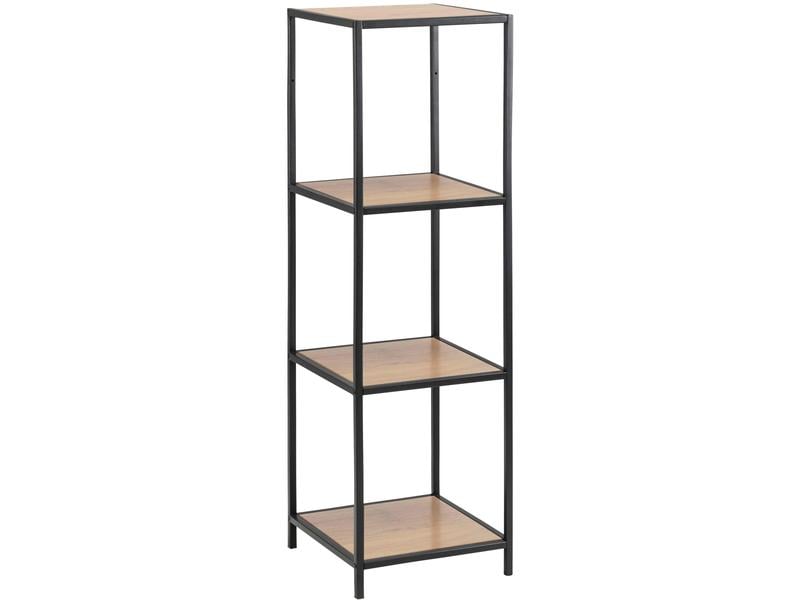 [1632537] AC Design Regal Seaford 35 x 37 x 119,5 cm, Schwarz/Nature