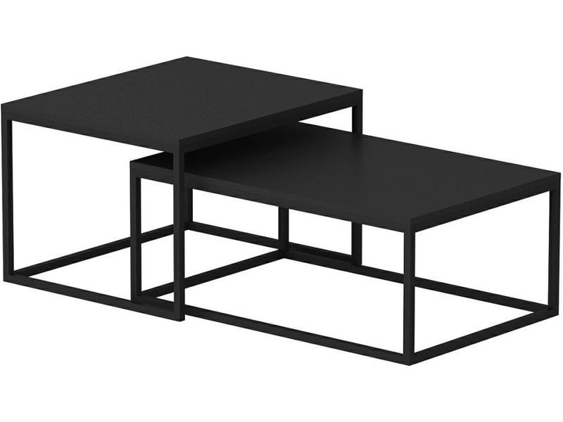 [1683269] Woody Fashion Couchtisch Leka 2-ert Set, Schwarz