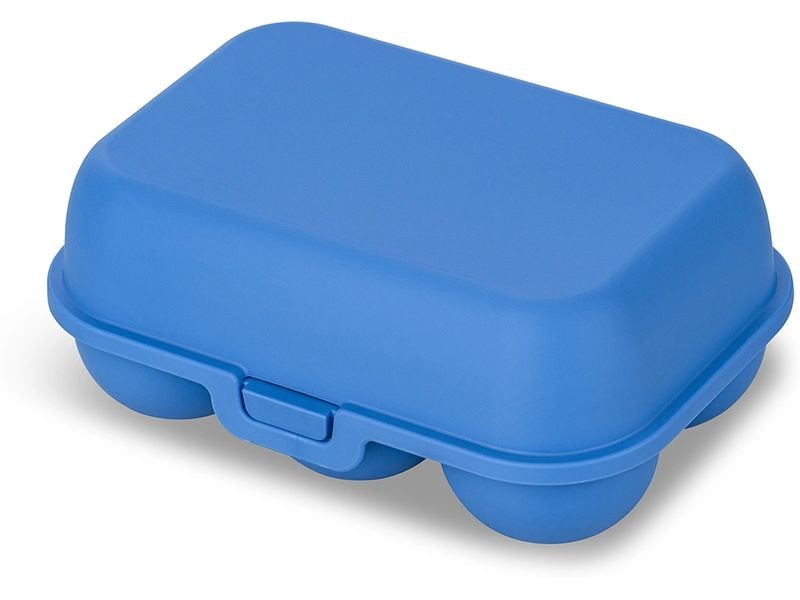 [1897550] Koziol Eierbox To Go mini 17 cm x 11.8 cm, Strong Blue (Dunkelblau)