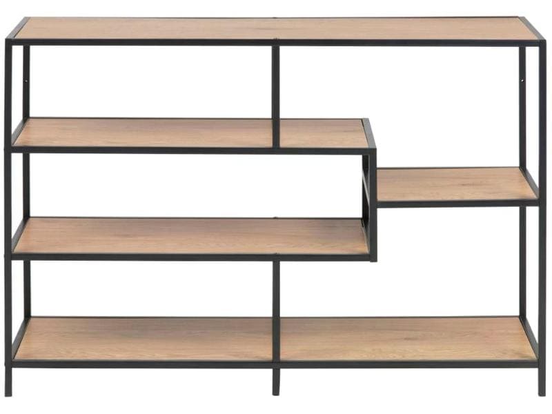 [1632472] AC Design Regal Seaford 114 x 35 x 78 cm, Schwarz/Nature