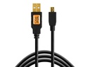 Tether Tools Kabel TetherPro USB 2.0 A / Mini B 5 Pin 4.6 Meter – Black