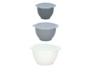 alpina Rührschüssel-Set 1.2 l/2 l/3.4 l, Mehrfarbig