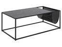 AC Design Couchtisch Seaford Schwarz, 110 x 60 x 40 cm